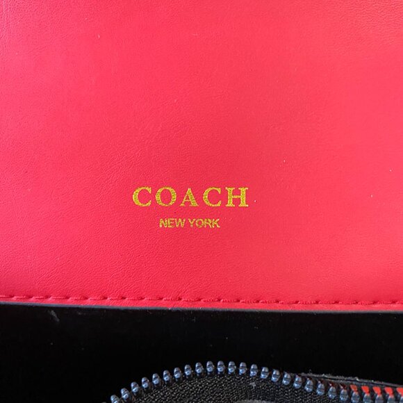Coach Classic Monogram Strawberry Print Chain Crossbody Bag - Picture 10 of 14